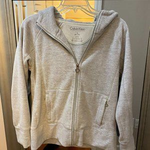 CALVIN KLEIN PERFORMANCE THICK SOFT GRAY HOODIE SIZE SMALL